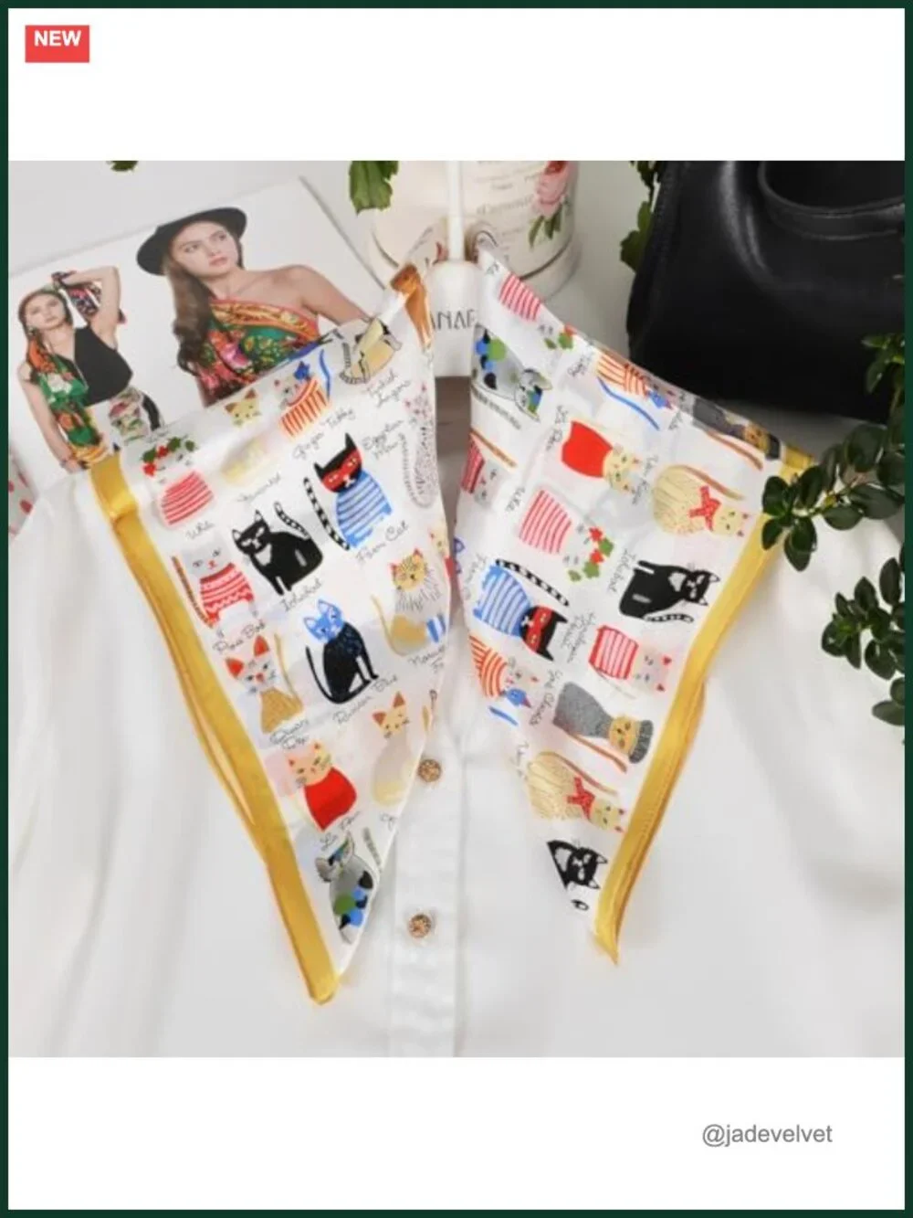 100% Mulberry Silk Neck Scarf 21
